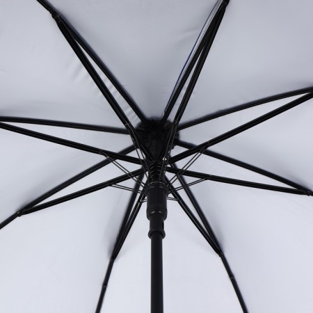Umbrella - semi -automatic cane, "plain", 8 knitting needles, r = 52 cm, blue color-5