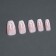 Fires “Fire”, 12 pcs, with adhesive plates, ballerina shape, pink/white color