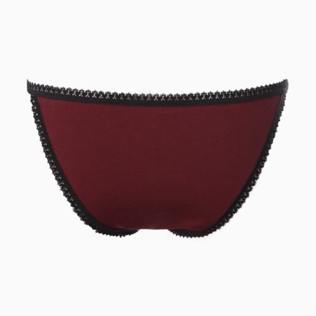 Panties tanga women, burgundy color, size 52-6