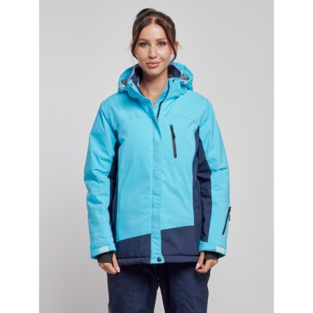 Ski jacket female winter, size 58, blue color