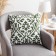 Decorative pillowcase 40x40 cm, Monograms Green, 100% cotton