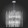 Suspended chandelier ST LUCE. SL1628.103.08. TERAMO. 8x40 watts, E14, 65x65x65 cm, chromium color