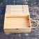 Gift box 30 × 20 × 10 cm is wooden with a folding lid, with a lock, give the handle beautifully