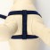 Acunition set is embossed, leash 120 x 1.5 cm, OG 36-49 cm, blue-black