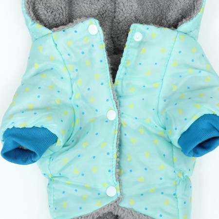 Kombinson "Tender Way" on the fur lining, size S (DS 25, Osh 25, OG 35 cm), Blue-11