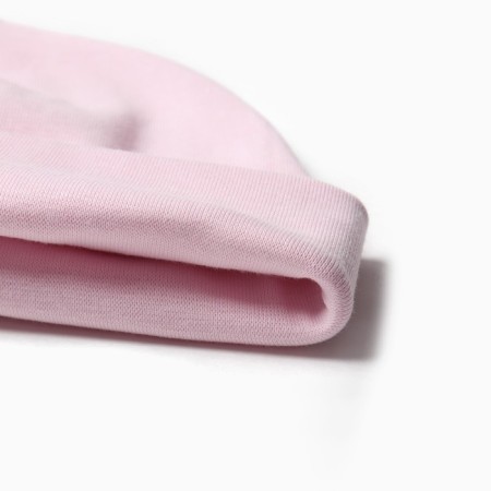 Kit (hat, snood) for the girl, the color is light pink, size 52-54-1