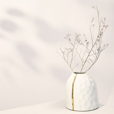 Vase for flowers interior "Gloria" 21 x 18 x 18 cm-7