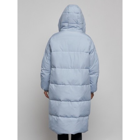 Coat insulated winter female, size 46, blue color-6