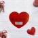 Double postcard-mini "With Love", 7 x 6cm