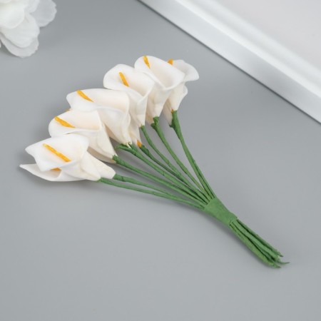 Decorative flower for the creativity "Calla" White-1