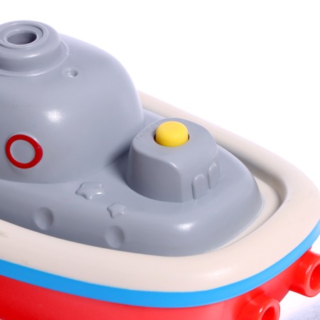 Baby fountain for the bathtub "Beast on a boat", 3 nozzles, works from batteries-9