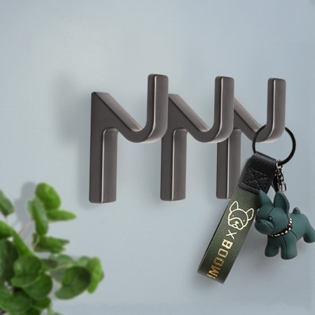 Furniture hook Cappio anemone, one -rod, color graphite, 3 pcs.-5