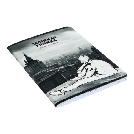 Notebook for boys A5, 56 sheets, "In the distance", cardboard cover, lamination "SOFT-Tach", selective varnish, OFSET 65G/m2 unit-1