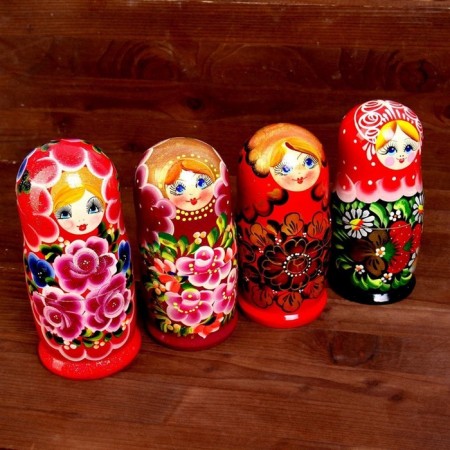 Matryoshka 5 in 1, painted, big, mix-9