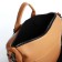 Women's backpack made of artificial leather with lightning, 4 pockets, brown color