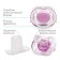 Nipple - Silicone dummy classic, from 6 months, with a cap, purple color