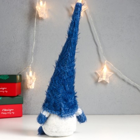 Interior doll "Santa Claus in a blue cap-traffic" 28x9x7 cm-3