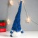 Interior doll "Santa Claus in a blue cap-traffic" 28x9x7 cm