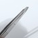 Pinzet "Premium" beveled, narrow, 9 cm, on the blist, silver color