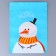 New Year. Gift package, with zip-lock fastener, "Snowman with a scarf", 16 x 21.5 ± 1cm.