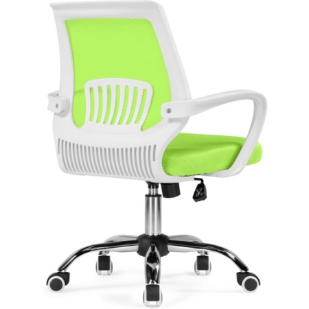 Children's armchair Ergoplus metal/fabric, chrome/green 61x55x84 cm-4