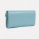 Women's wallet on the Textura button, blue color