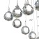 Cascade 71307/6 GU10 40W chrome 60x30x85 cm Bayerlux