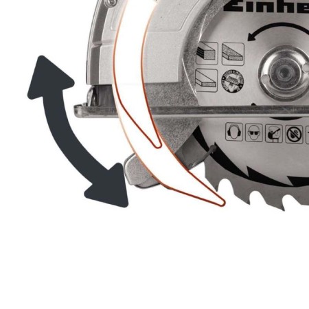 Circular saw Einhell TC-CS 1400, 1400 W, 5200 rpm, 190x30 mm, 45/66 mm-4