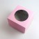 Confectionery packaging with a window, pink, 30 x 30 x 19 cm