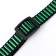 The collar of the corrugated, 40 x 1.5 cm, black-green
