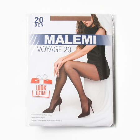 Capricon tights, Malemi Collant Classic Voyage 20 den, bodily color (Melon), river 3