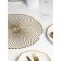 A set of serving napkins on the table “Vira”, 4 pcs, d = 38 cm, gold color