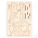New Year's blanks for creativity. Wood painting "New Year! Bear "