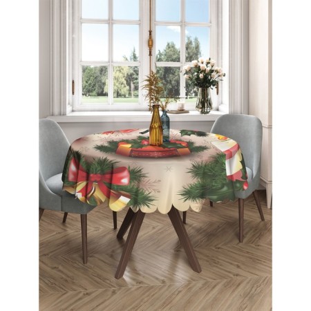 The tablecloth “New Year's Spirit”, Round, Saten, D = 150 cm-2