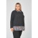 Women's tunic, size 64, black color