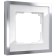 Frame W0012850, 1 Baguette socket, white silver
