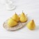 Dice dish of the Golden Leaf, 30 × 18 × 2 cm, white color