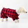 Kombinson for animals red-black in a cage, XS (DS 27, Osh 23-27, OG 41-45)