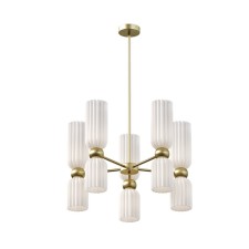 Suspension lamp Maytoni Mod302PL-10W, E14, 10x40 W, 590x590x850 mm, gold