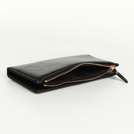 Women's wallet on magnets, black color-3