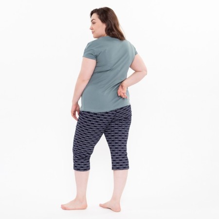 Female set (tunic, breeches), green color, size 50-5