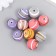 Acrylic beads "Striped Balls" set 10 pcs mix 1.6x1.6x1.6 cm