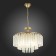 Suspended EVOLUCE lamp. Sle260103-05. Reggio. 5x40 watts, E14, 55x55x45 cm, Shampan