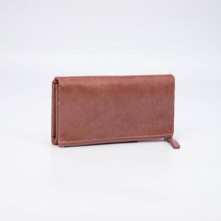 Women's wallet on magnets, pink color
