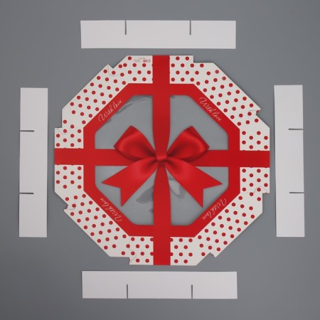 Confectionery box, packaging "Bow", 29 x 29 x 5 cm-5