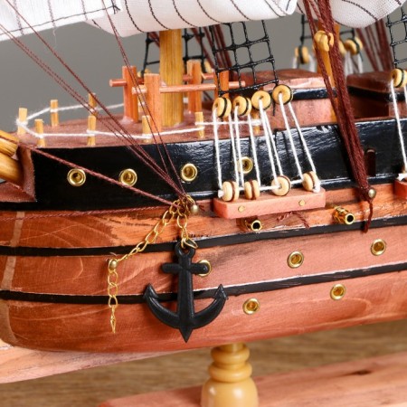 Ship with white sails "Eastern Star", 48x11x45cm-5