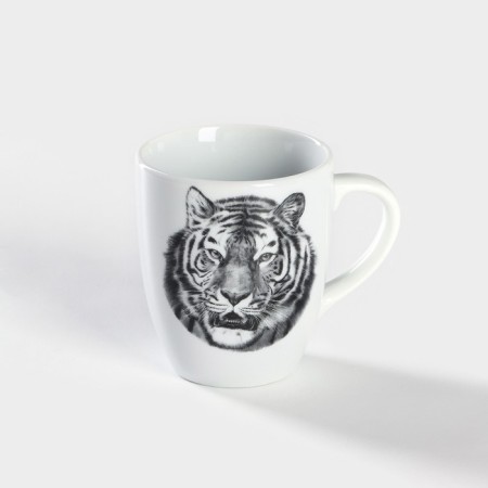 Porcelain mug "Tiger", 300 ml