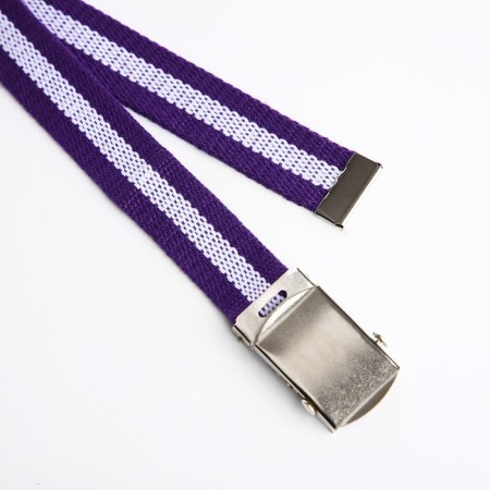 Children's belt, width 3 cm, bundle clamp, purple/white color-1