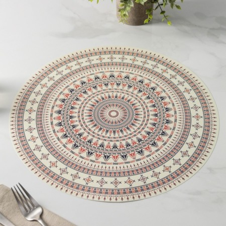 Serving napkin on the table "ethnic", d = 36 cm-2