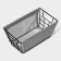 LADOM storage basket, 25 × 15 × 12 cm, gray color